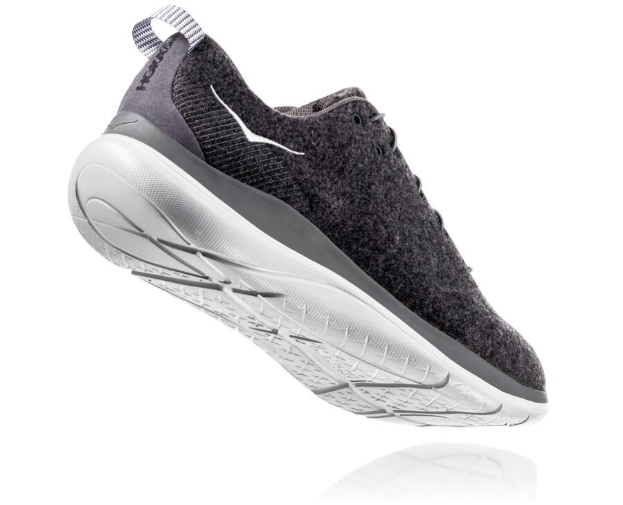 Tenis Hoka One One Hombre Grises - Hupana Flow Wool - EBMH03479